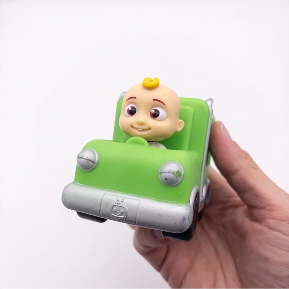 Cocomelon JJ + Yoyo Mini Vechile Lot Of 3 School Bus Ice Cream Truck Recycling - Picture 13 of 16